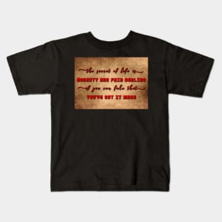 The Secret of Life Kids T-Shirt